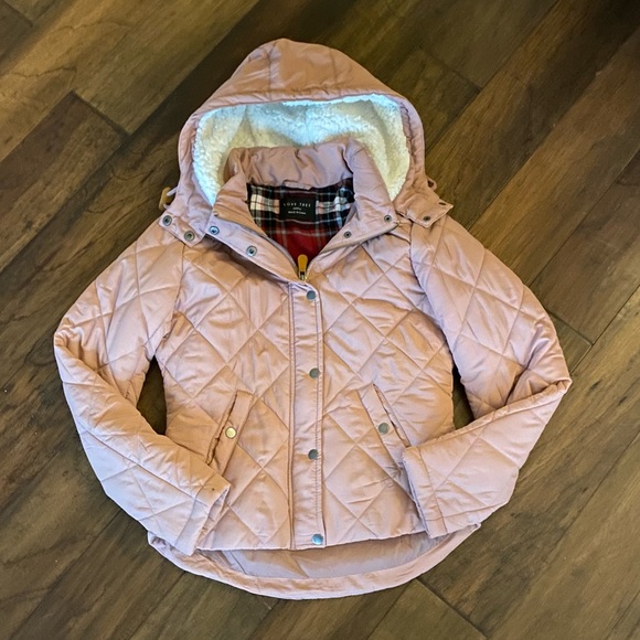 Quilted Puffer Jacket with Removable Hood. Size Small. - Picture 2 of 11